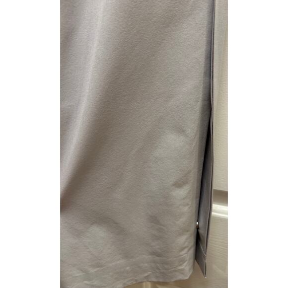 Athleta Tribeca Wide Leg Crop Pants Silver Grey Featherweight Stretch, Size 6 - Picture 4 of 8